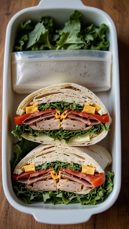 Turkey and Cheese Wrap
