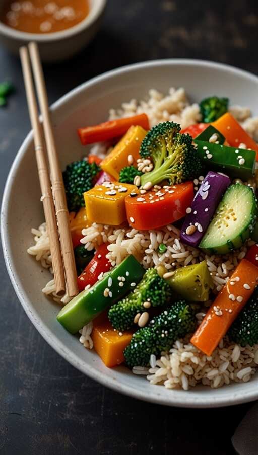 Veggie Stir Fry with Brown Rice