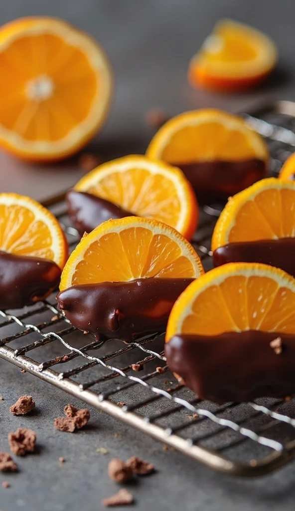 Orange Chocolate Dipped Slices