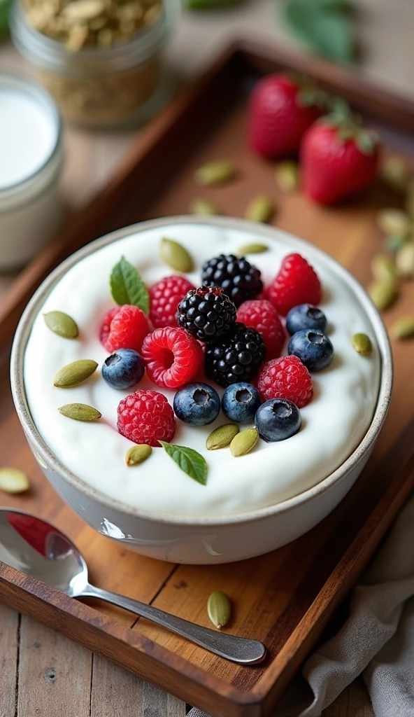 Coconut Yogurt with Berries