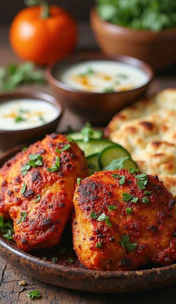 Lemon‑Dill Yogurt Chicken