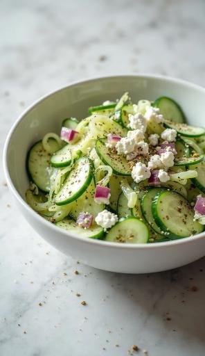 Greek‑Style Cucumber Salad