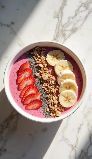 Strawberry Banana Smoothie Bowl