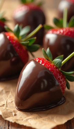 Chocolate-Dipped Strawberries