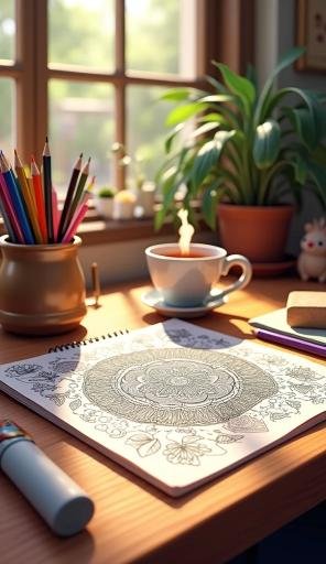 Creative Coloring or Doodling