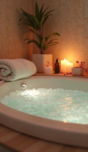 Soothing Warm Bath with Epsom Salts