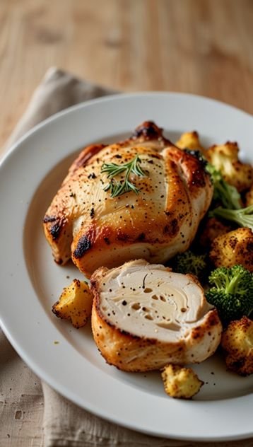 Baked Chicken with Roasted Cauliflower
