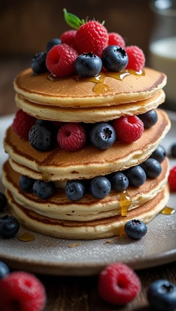 Protein Pancakes with Berries