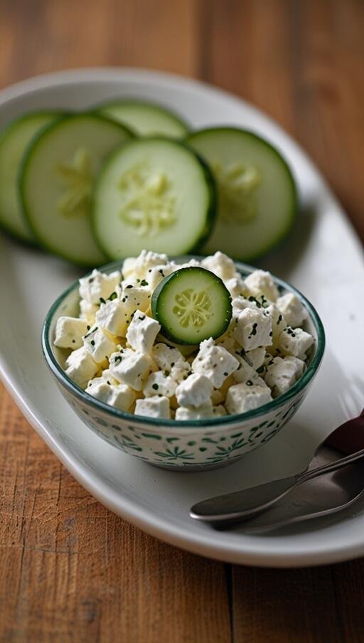 Cottage Cheese & Cucumber Snack Plate