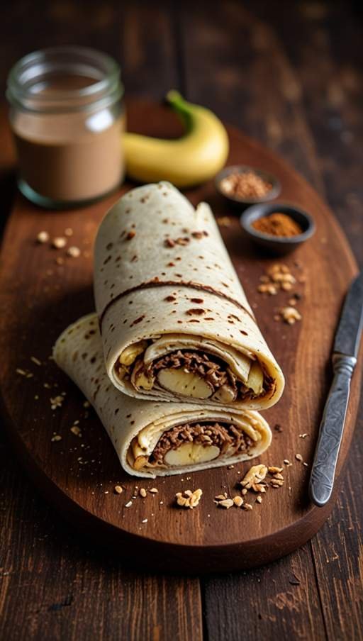 Choco-Banana Breakfast Wrap