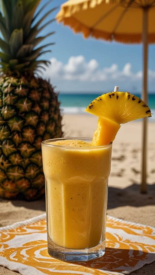 Tropical Mango Pineapple Smoothie