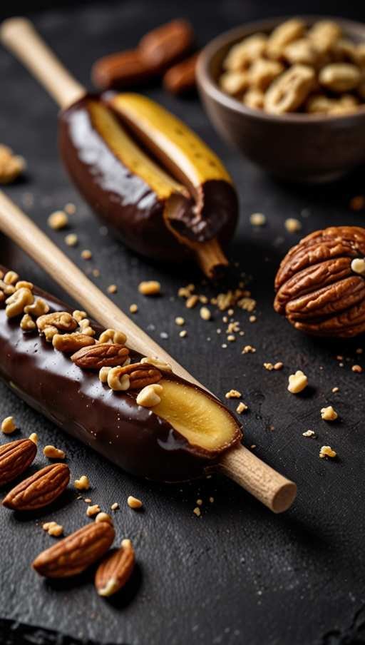 Chocolate Dipped Frozen Bananas