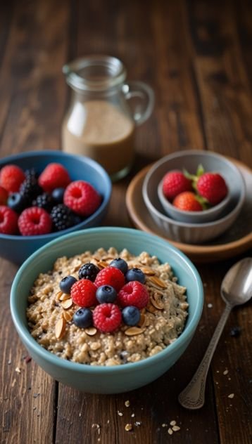 Protein Oats with Almond Butter