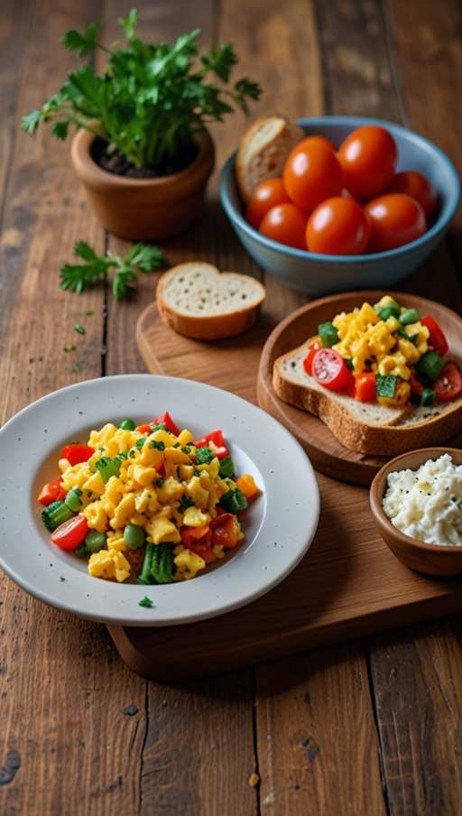 Scrambled Eggs with Veggies