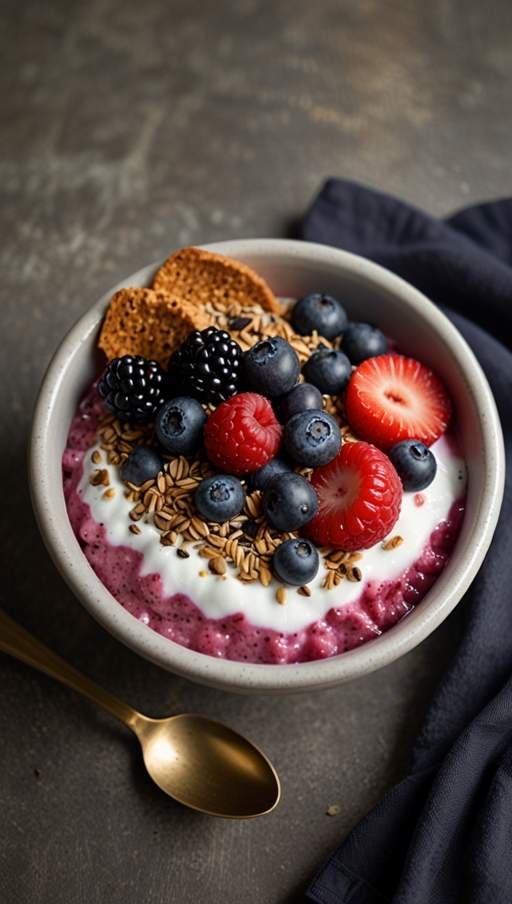 Yogurt & Frozen Fruit Bowl