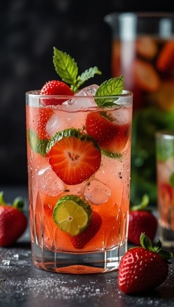 Strawberry Mojito Mocktail