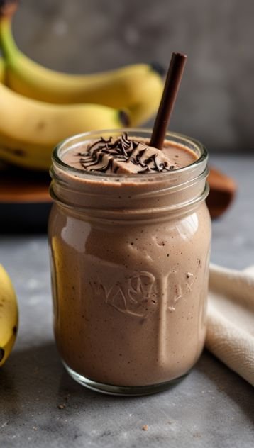 Chocolate Banana Protein Smoothie