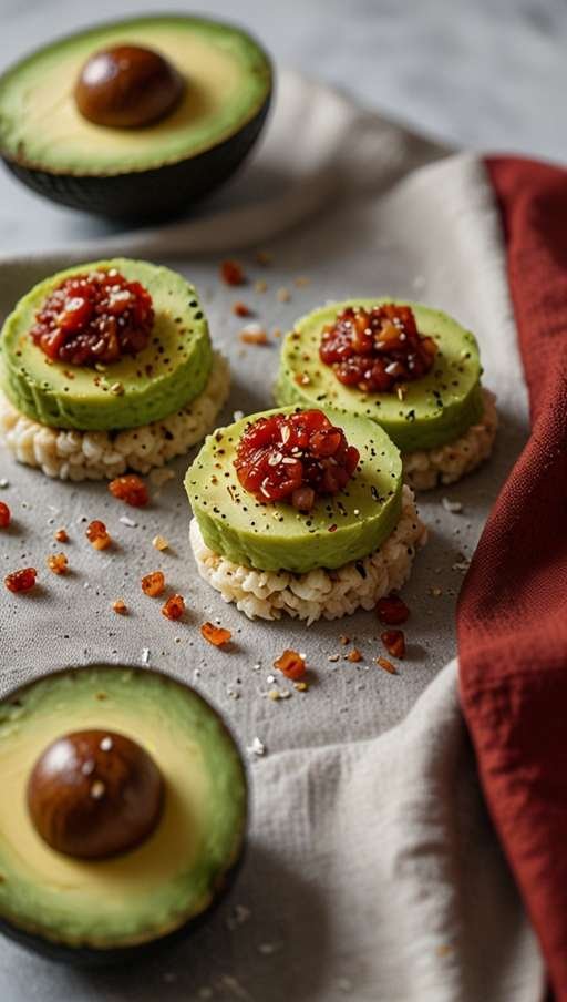 Avocado Rice Cakes