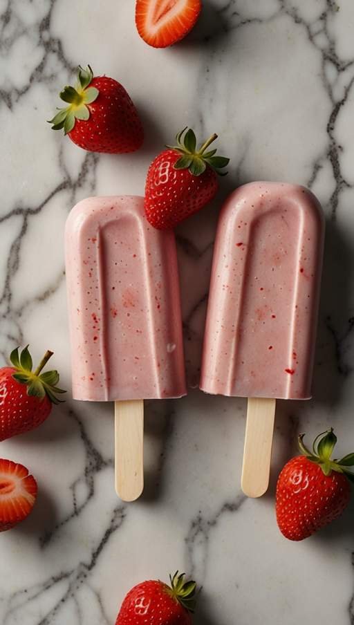 Strawberry Yogurt Pops