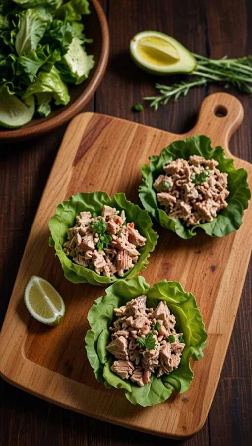 Tuna Salad Lettuce Wraps
