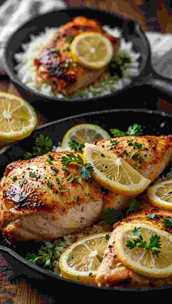 Lemon‑Garlic Pan Chicken