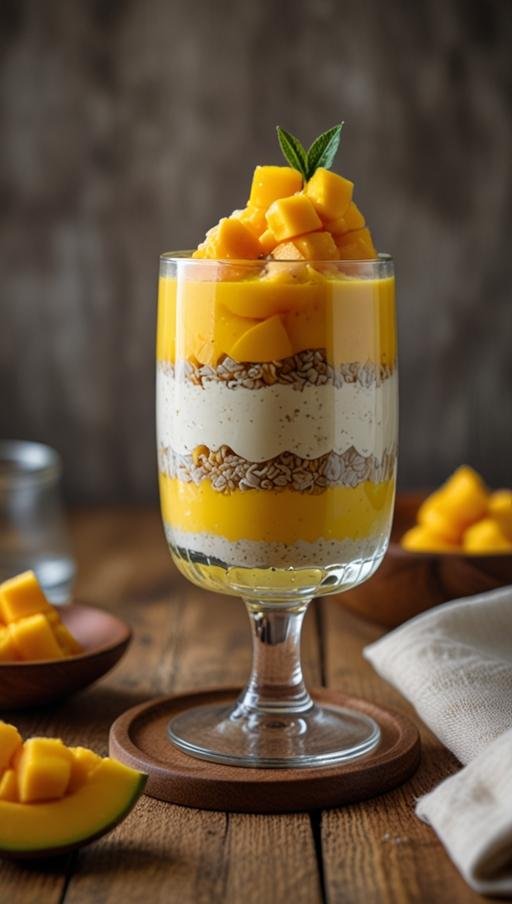 Mango Coconut Chia Cups