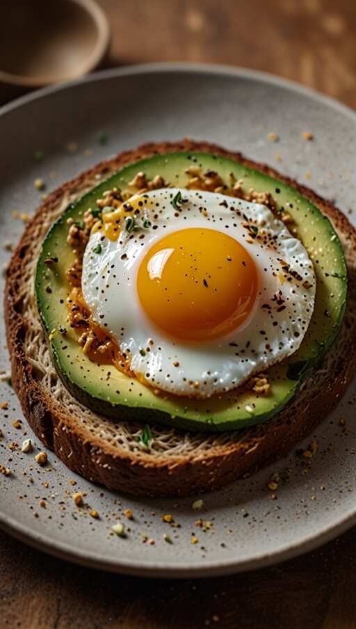 Avocado Toast with Turmeric Egg