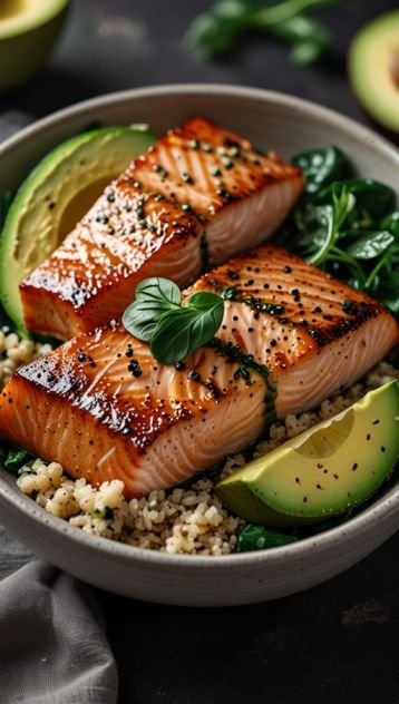 Grilled Salmon & Quinoa Bowl