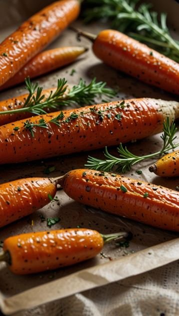 Roasted Carrots with Garlic & Herbs