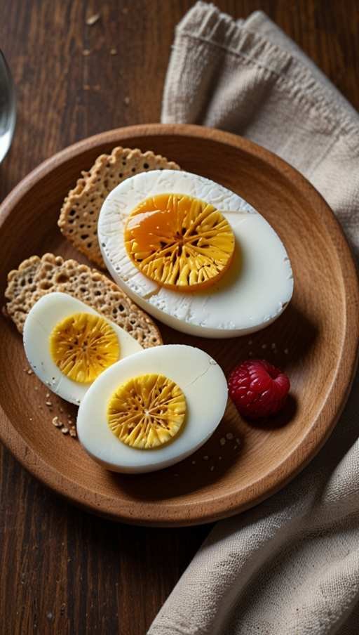 Hard-Boiled Eggs & Crackers