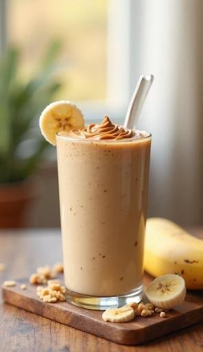 Creamy Peanut Butter Banana Smoothie