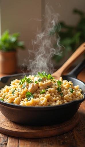 One-Pan Creamy Chicken & Rice