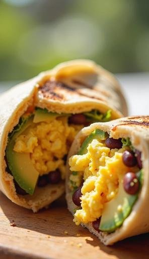 High-Calorie Breakfast Burrito