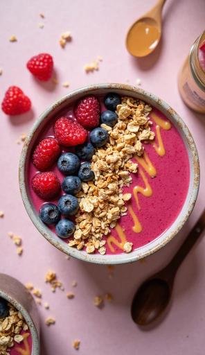 Smoothie Bowl with Granola & Nut Butter
