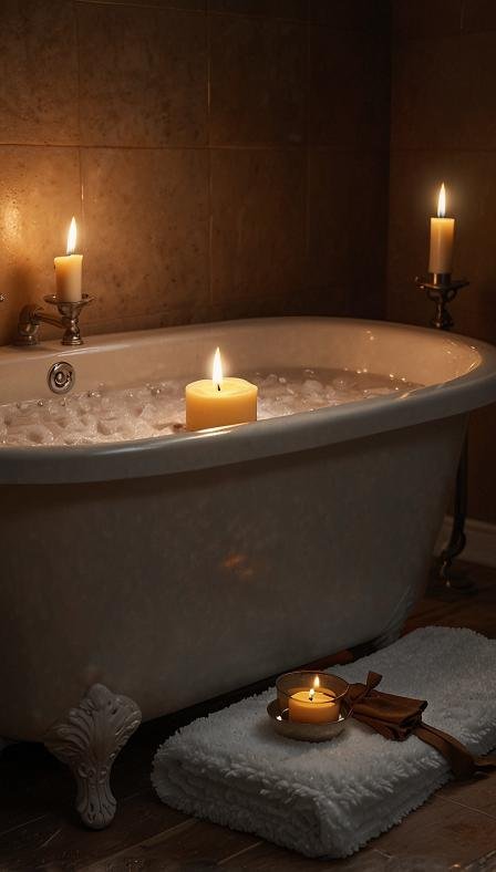 Warm bath with Epsom salts