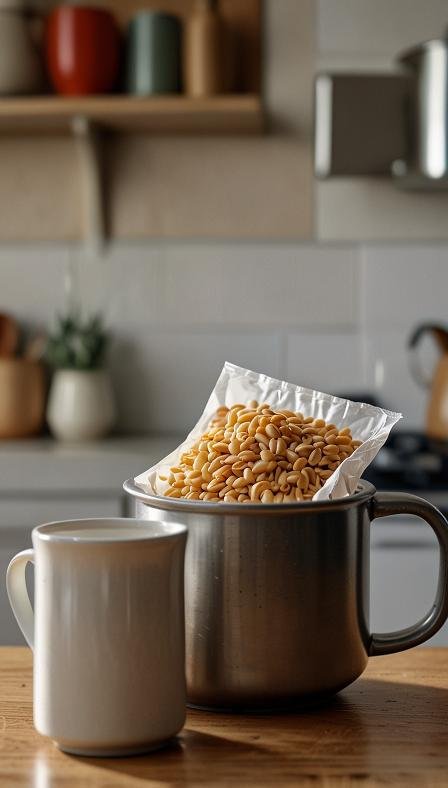 Microwavable wheat or rice pack