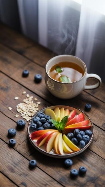 Avoid heavy meals and caffeine during peak pain